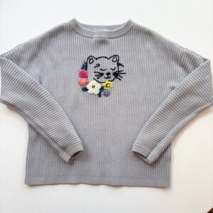 Hanna Andersson Gray Ribbed Sweater